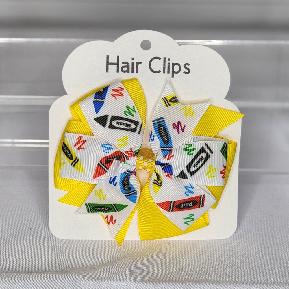 Colorful Crayon Hair Clip